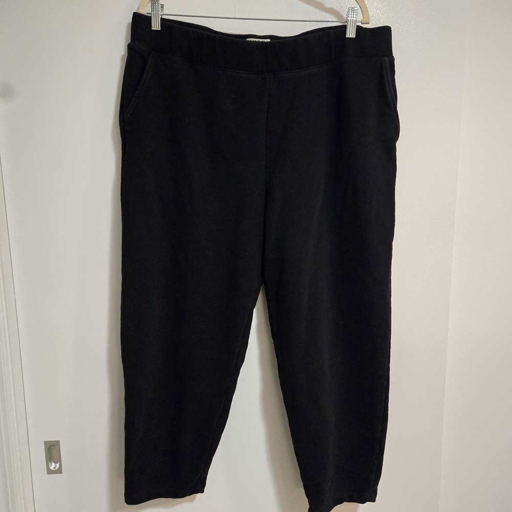 Lands End Women's‎ Size 1X Navy Blue Serious Sweats Sweatpants w/ Pockets 38x26